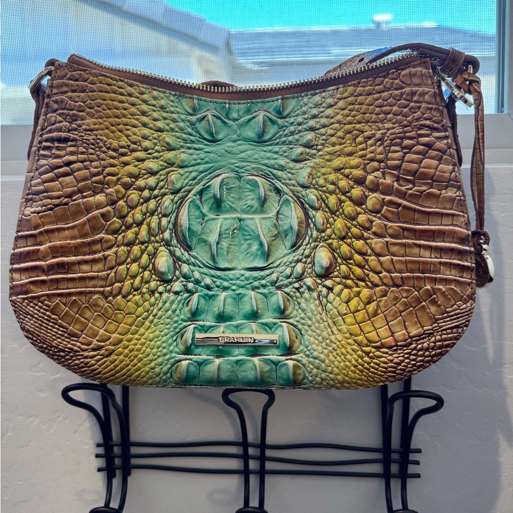 Brahmin Multicolor Crocodile Embossed Women's Bag